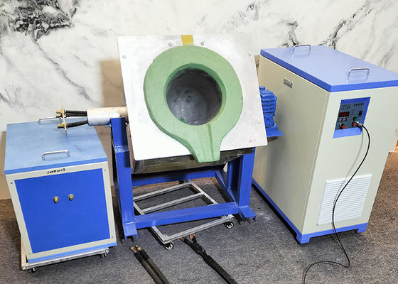 Crucible Electric Induction Melting Furnace Golden Copper Steel Materials