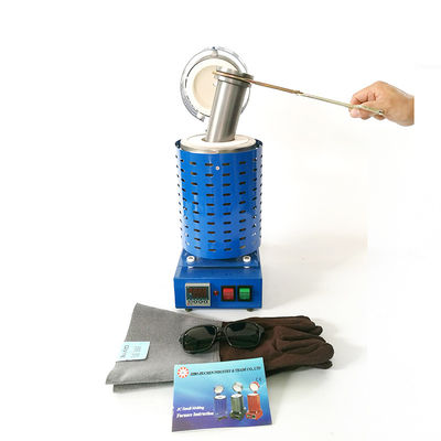 1100 Degree 1.5kw Gold Melting Machine 3kg Resistance Melting Furnace