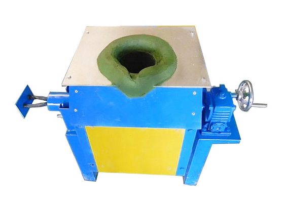 110KW Tilting Crucible Aluminum Scrap Melting Furnace Medium Frequency