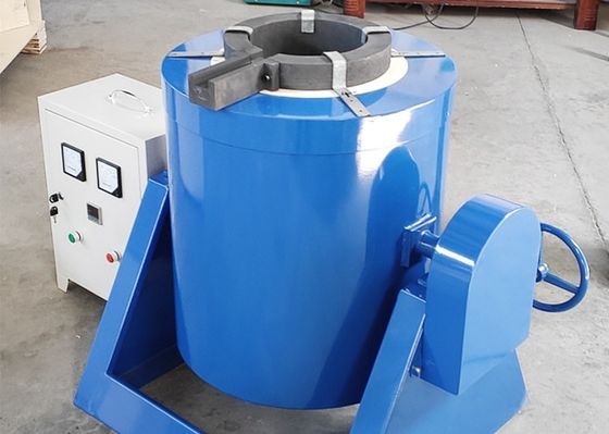 8000W 20-29kg Aluminum Melting Furnace With Graphite Crucible