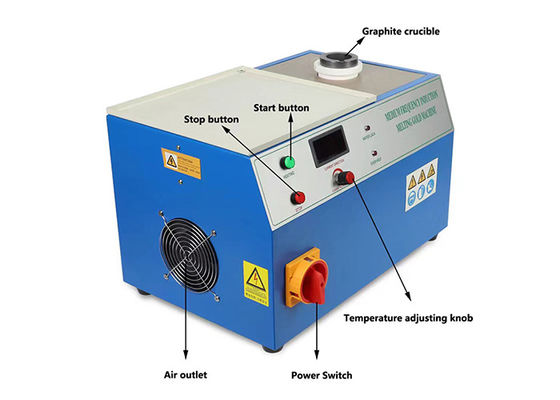 3-5 Mins Melting Small Induction Furnace Gold Melting Equipment