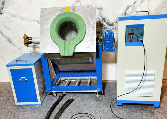 Metal Medium Frequency Melting Furnace 110KW For Gold Silver Copper