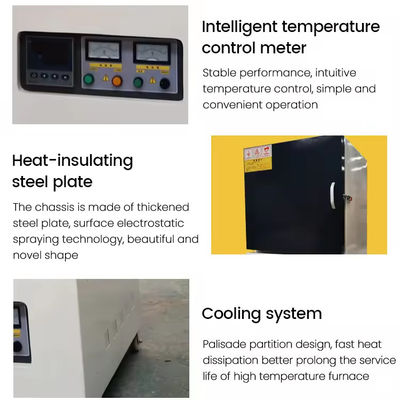 1700C Degree High Temperature box type Muffle Furnace box type for metal or alloy heating treatment