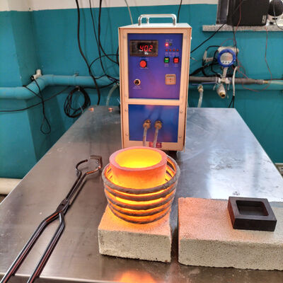 Small Induction Melting Furnaced With Mould Attachments 2kg 5kg Smelting Gold  Silver  Copper and Tin