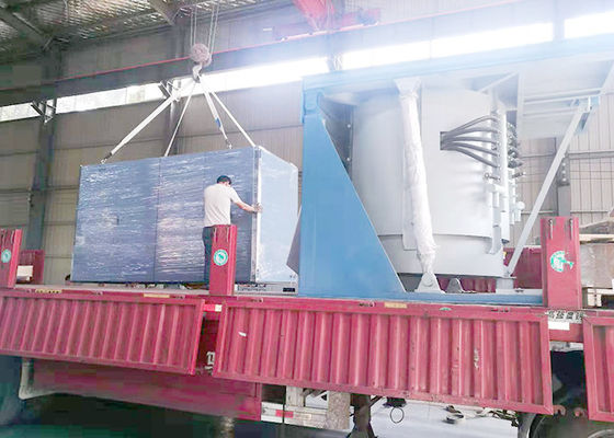 ISO9000 5T Hydraulic Industrial Induction Furnace For Steel Melting