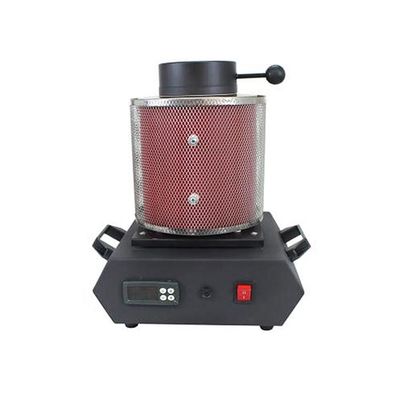 Red Vacuum Induction 1.5kw Mini Gold Melting Furnace