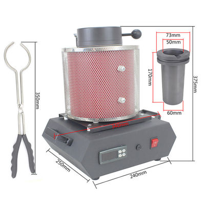 110V 1500W Automatic Mini Electric Melting Furnace For Gold