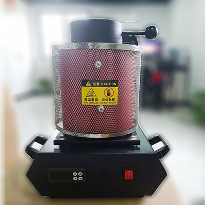 Laboratory Red 3kg 1500W Mini Gold Melting Furnace For Jewelry