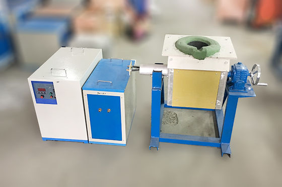 ISO 35kw Bronze Induction Melting Furnace 10kg Metal Melting Furnace