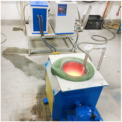 Tilting Type 90kw Medium Frequency Induction Melting Furnace