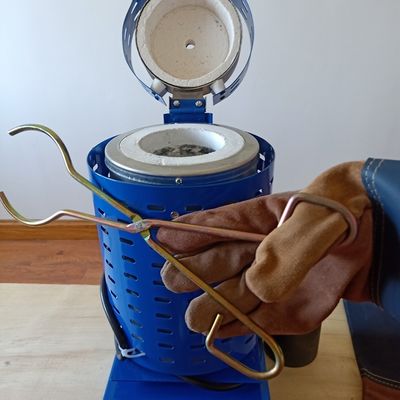 Mini Metal Gold Melting Furnace Copper 1200 Degree