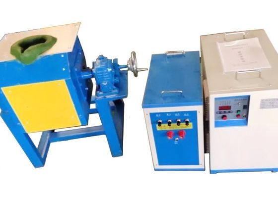 Export Of China Induction Heating Unit 110kw Melting Frunace Manual Tilting For 50 Kg Steel