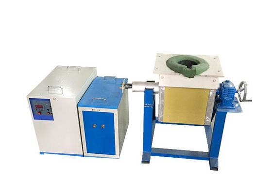 110KW Tilting Crucible Aluminum Scrap Melting Furnace Medium Frequency